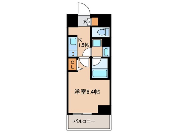 ﾃﾞｨｱﾚｲｼｬｽ大須観音Ⅲ(1104)の物件間取画像